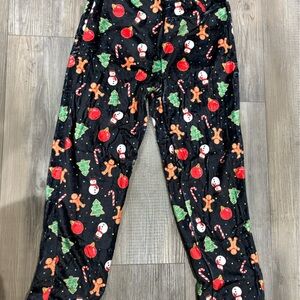 Festive Holiday Print Pajama Pants